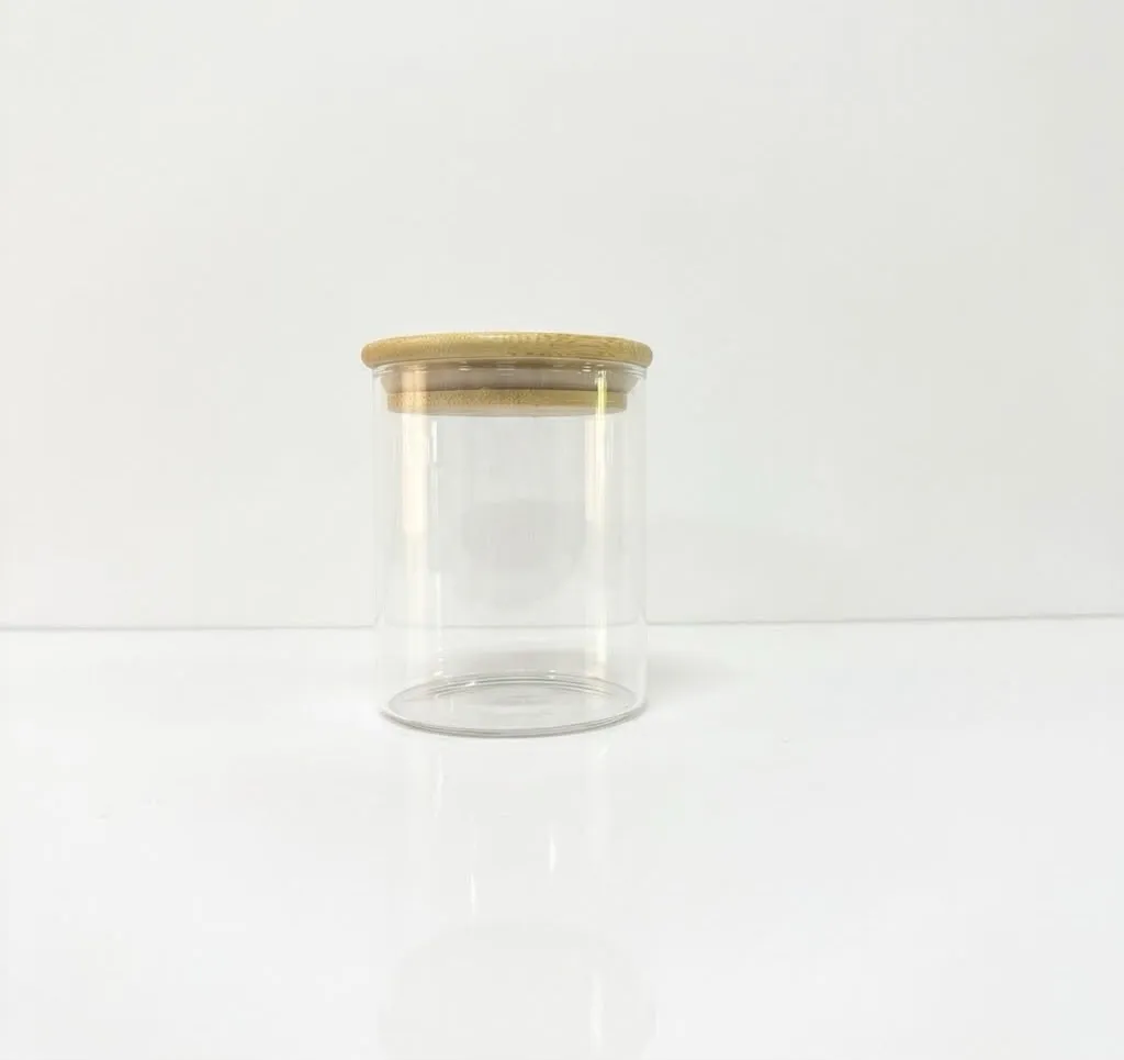 51/0.18L 180ML Couvercle rond et droit en bambou